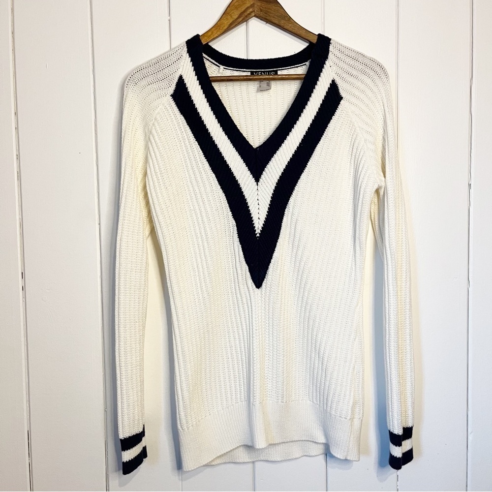 Venus Deep V Neck Sweater. Size Small.